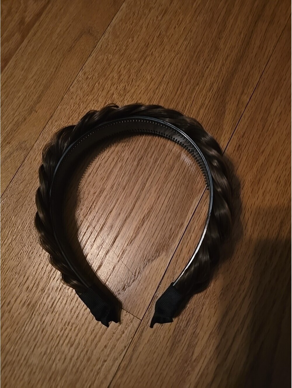 NWT TOECWEGR Braided Headband With Tooth Wide Messy Hair Hoop Red Black Color
